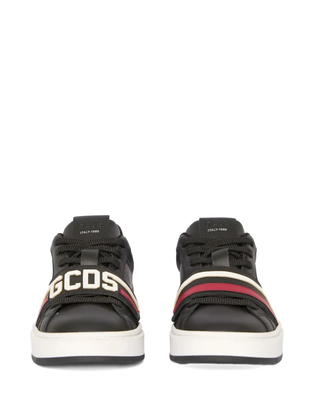 GCDS Leren sneakers Zwart