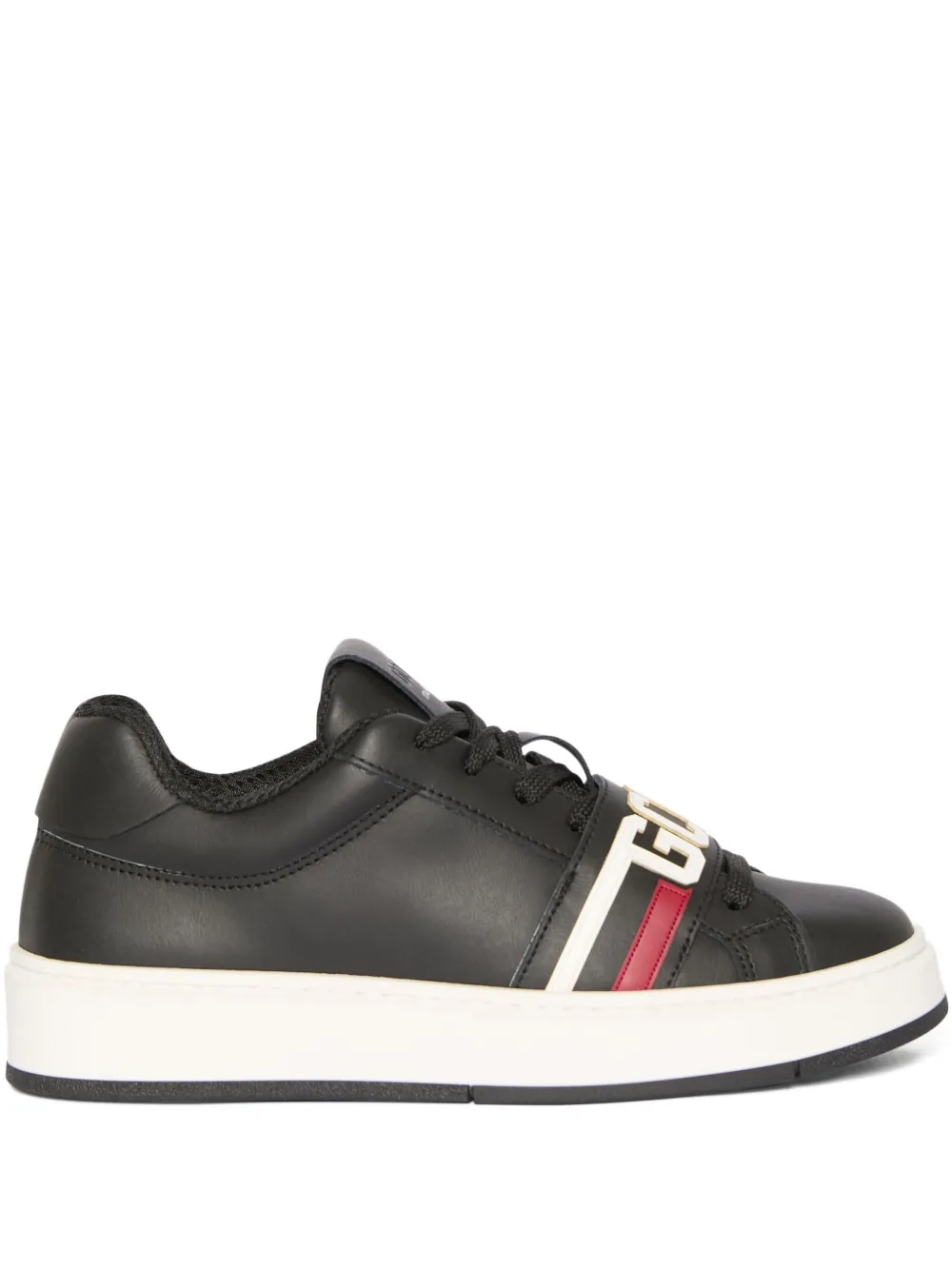 GCDS baskets en cuir | noir | Image 1