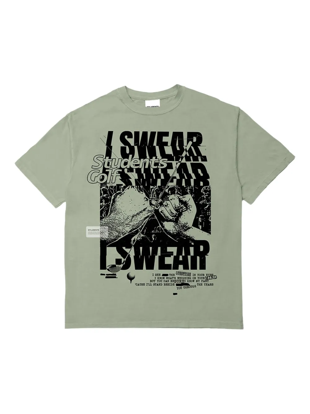 Students Golf I Swear graphic-print T-shirt | Green | Image 1