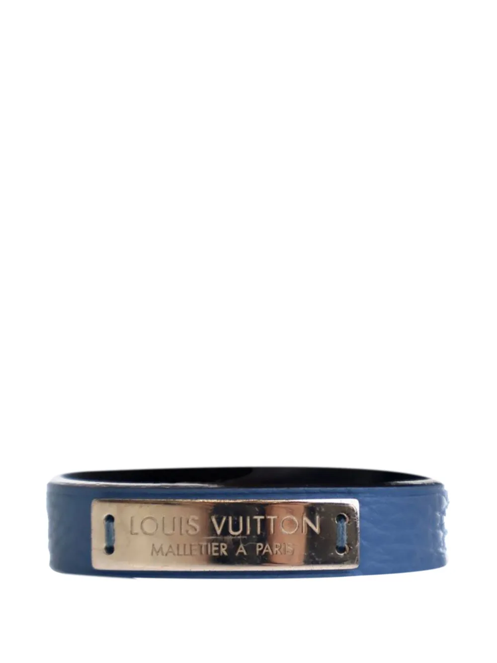 Louis Vuitton Pre-Owned 2013 Taurillon Press it Bracelet 19 costume bracelet | Blue | Image 1