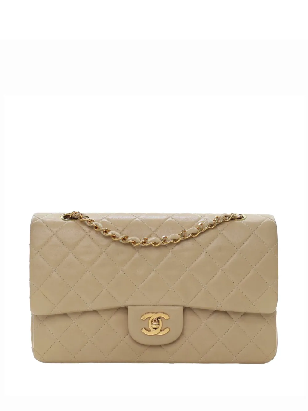 CHANEL Pre-Owned 1996-1997 Medium Classic Lambskin Double Flap shoulder bag | Brown | Image 1