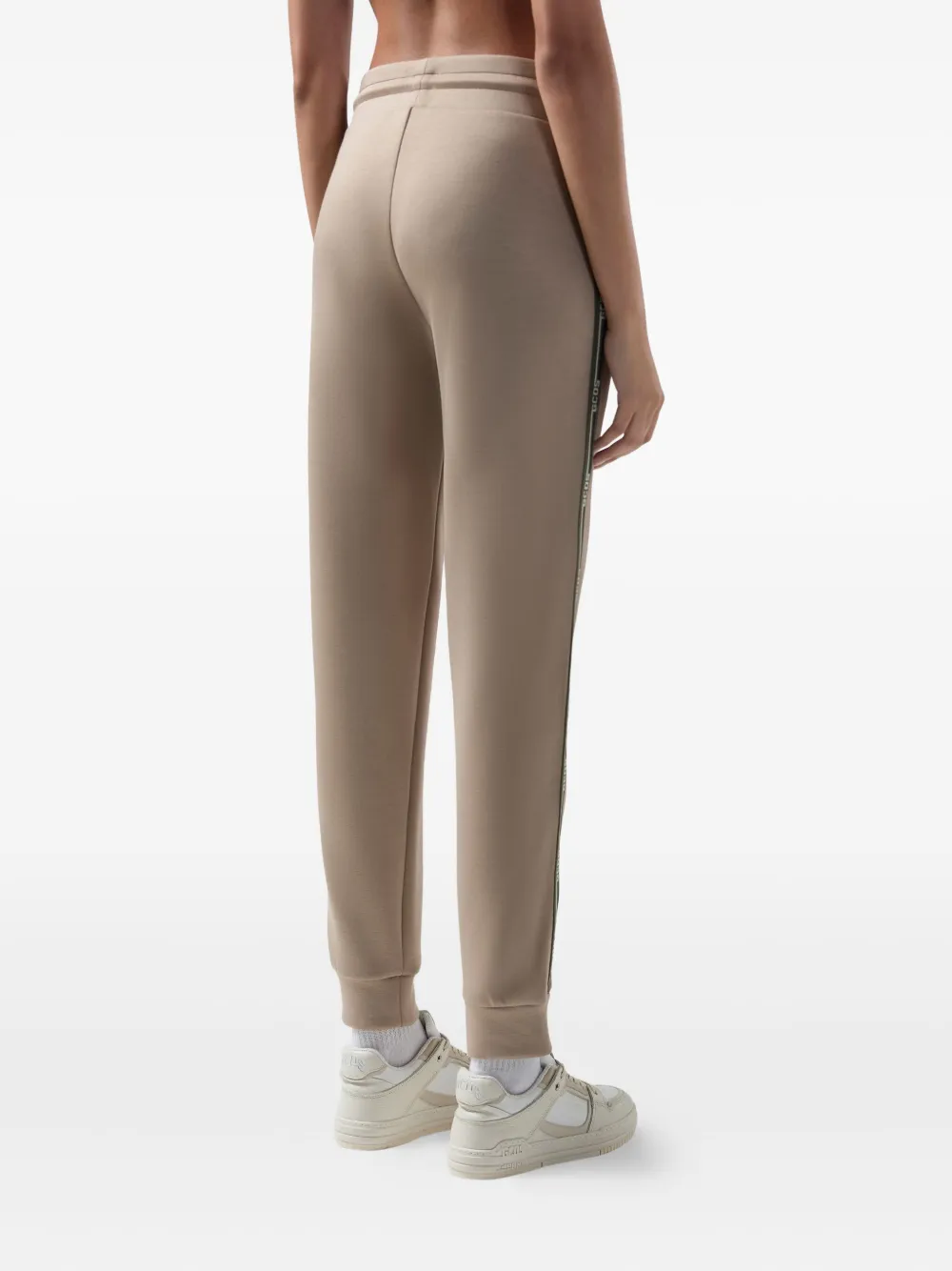 GCDS Scouba trainingsbroek met logoband Beige