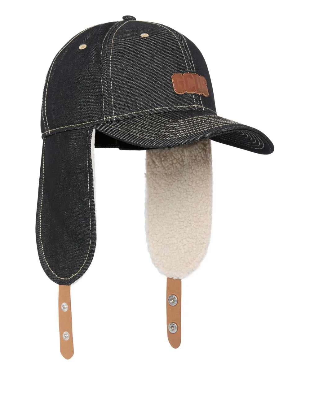 GCDS gorra de mezclilla con orejeras | azul | Image 1