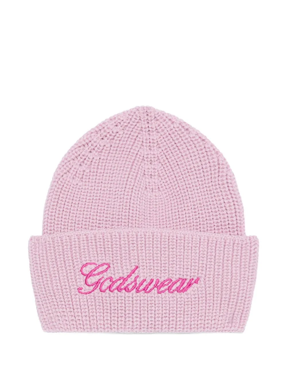 GCDS logo-embroidered beanie | Pink | Image 1