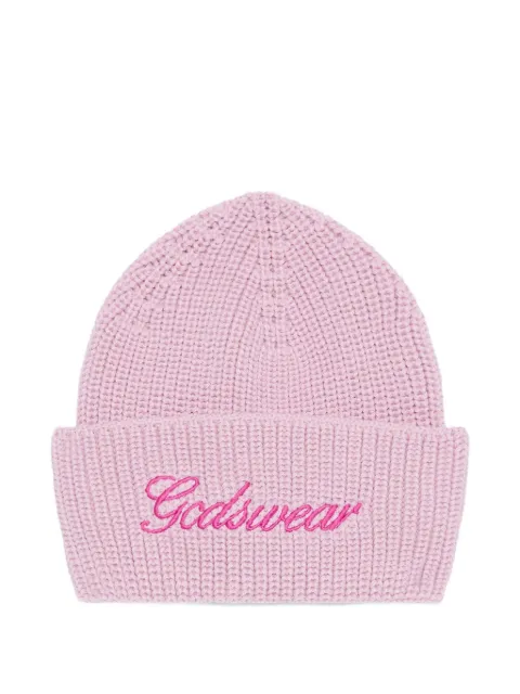 GCDS Beanie mit Logo-Stickerei