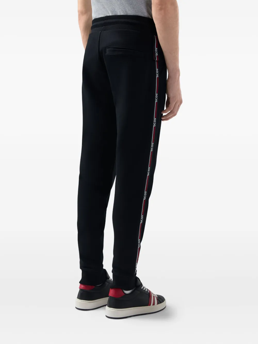 GCDS Broek met logoband Zwart