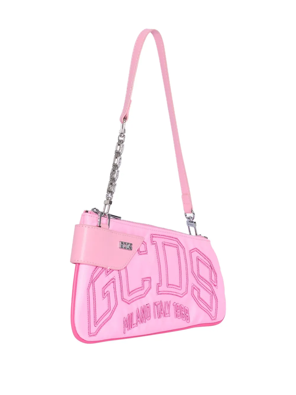 Gcds Comma Notte Shoulder Bag In Pink