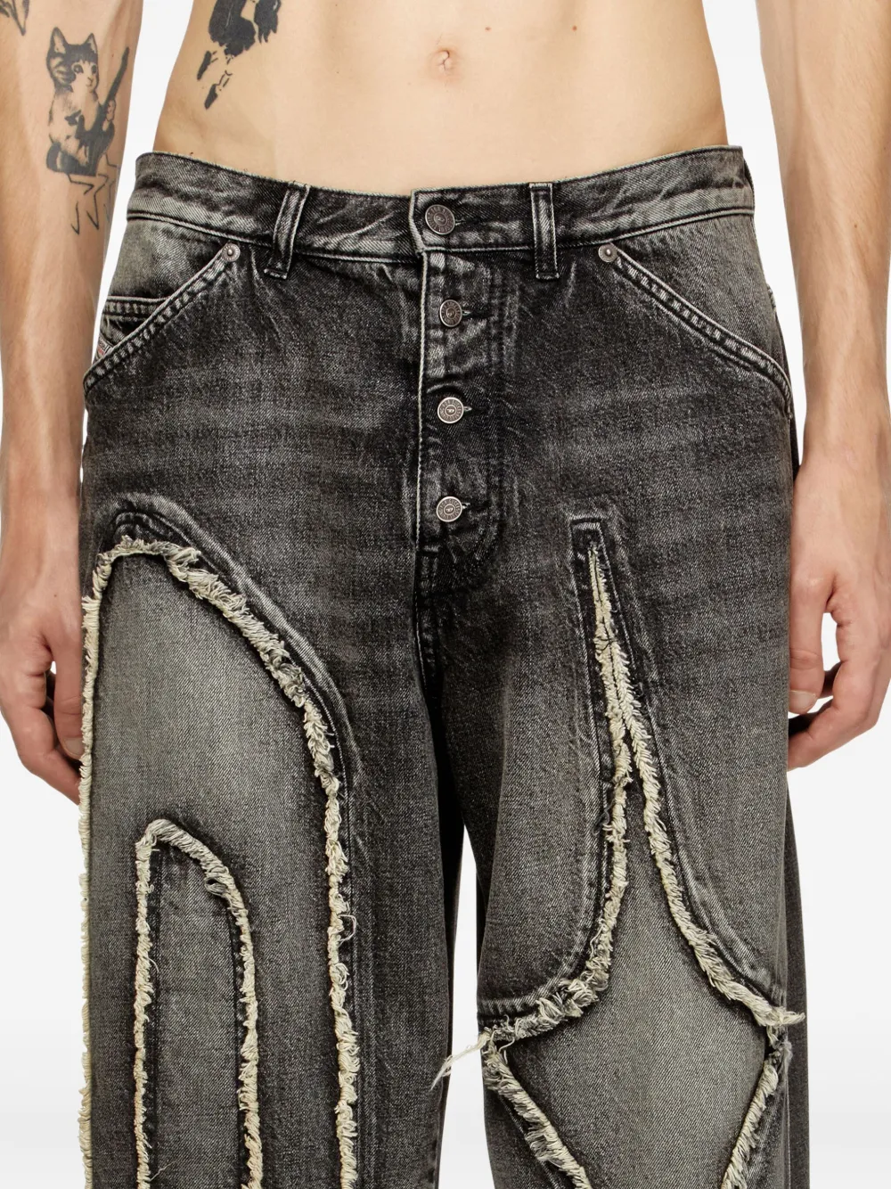 Diesel X Thug Club D-thugclub Jeans In Black