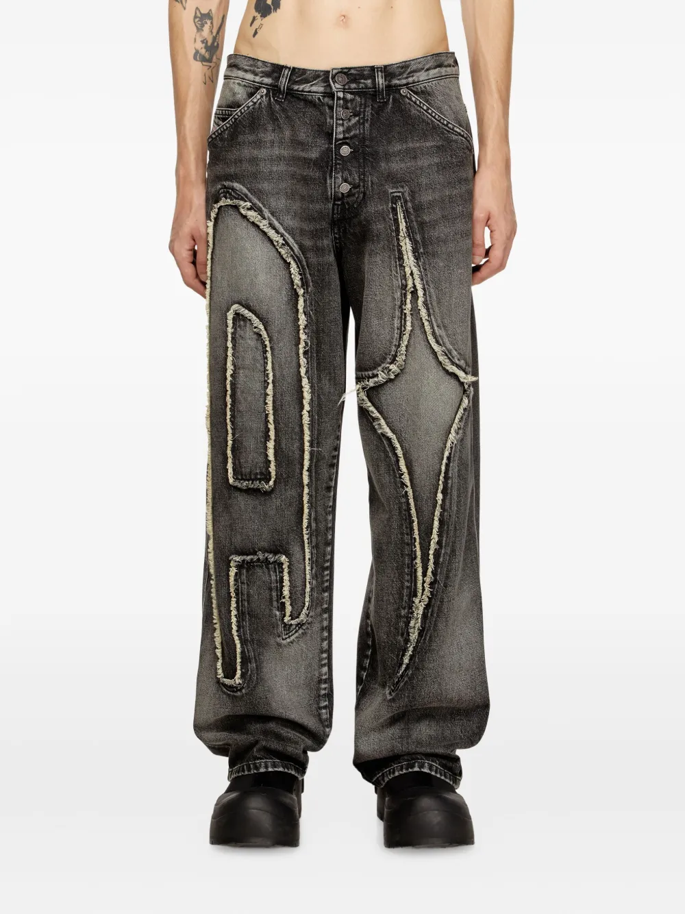 Diesel X Thug Club D-thugclub Jeans In Black