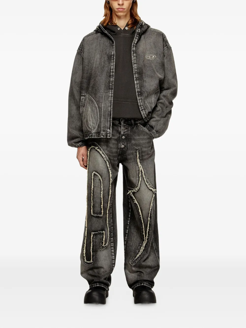 Diesel x Thug Club D-ThugClub jeans - Zwart