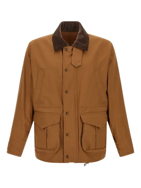Junya Watanabe جاكيت بإضافات كاروهات وياقة مخملية مضلعة x Filson