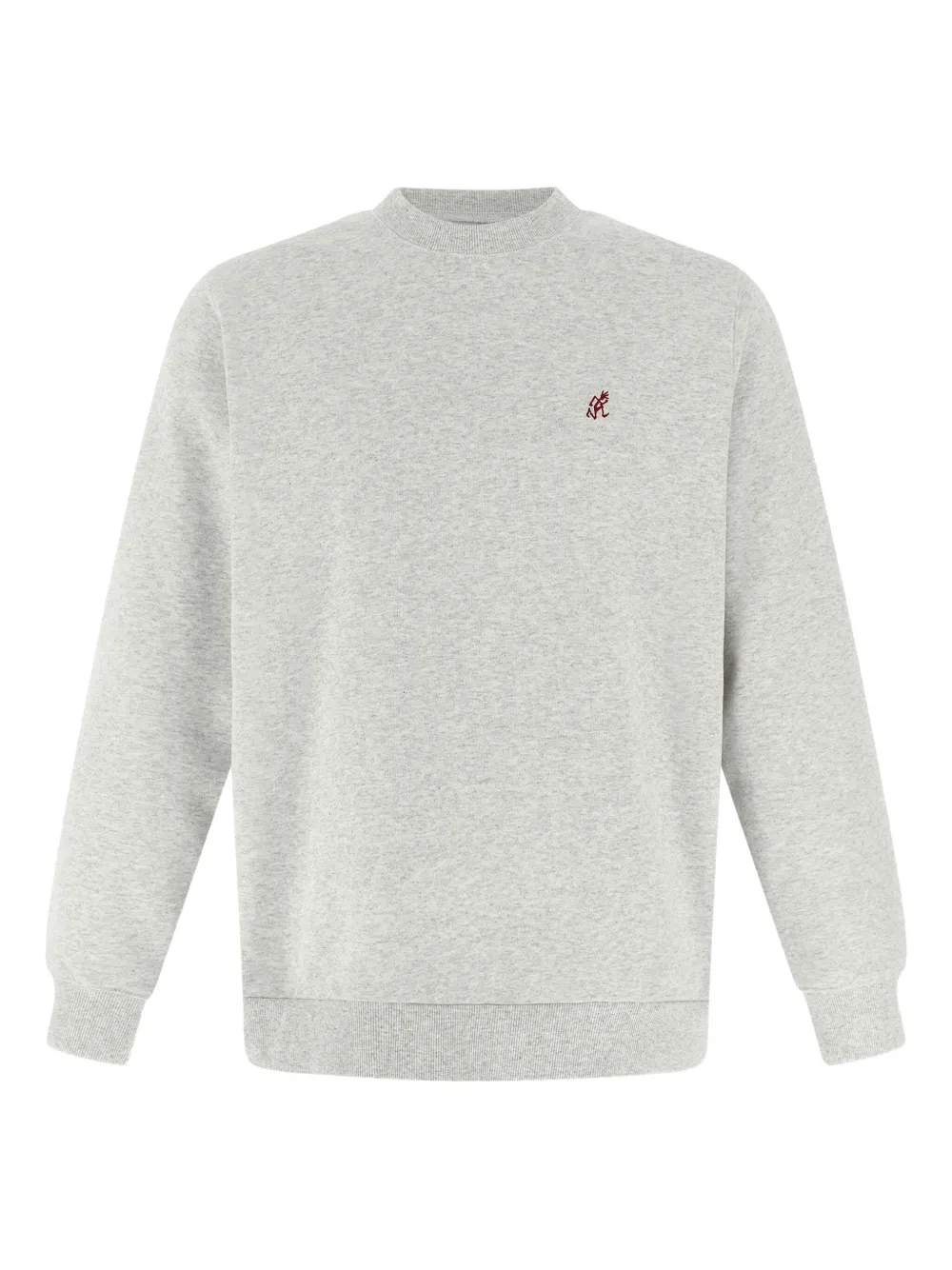 Gramicci Embroidered Crew-neck Sweatshirt In Gray