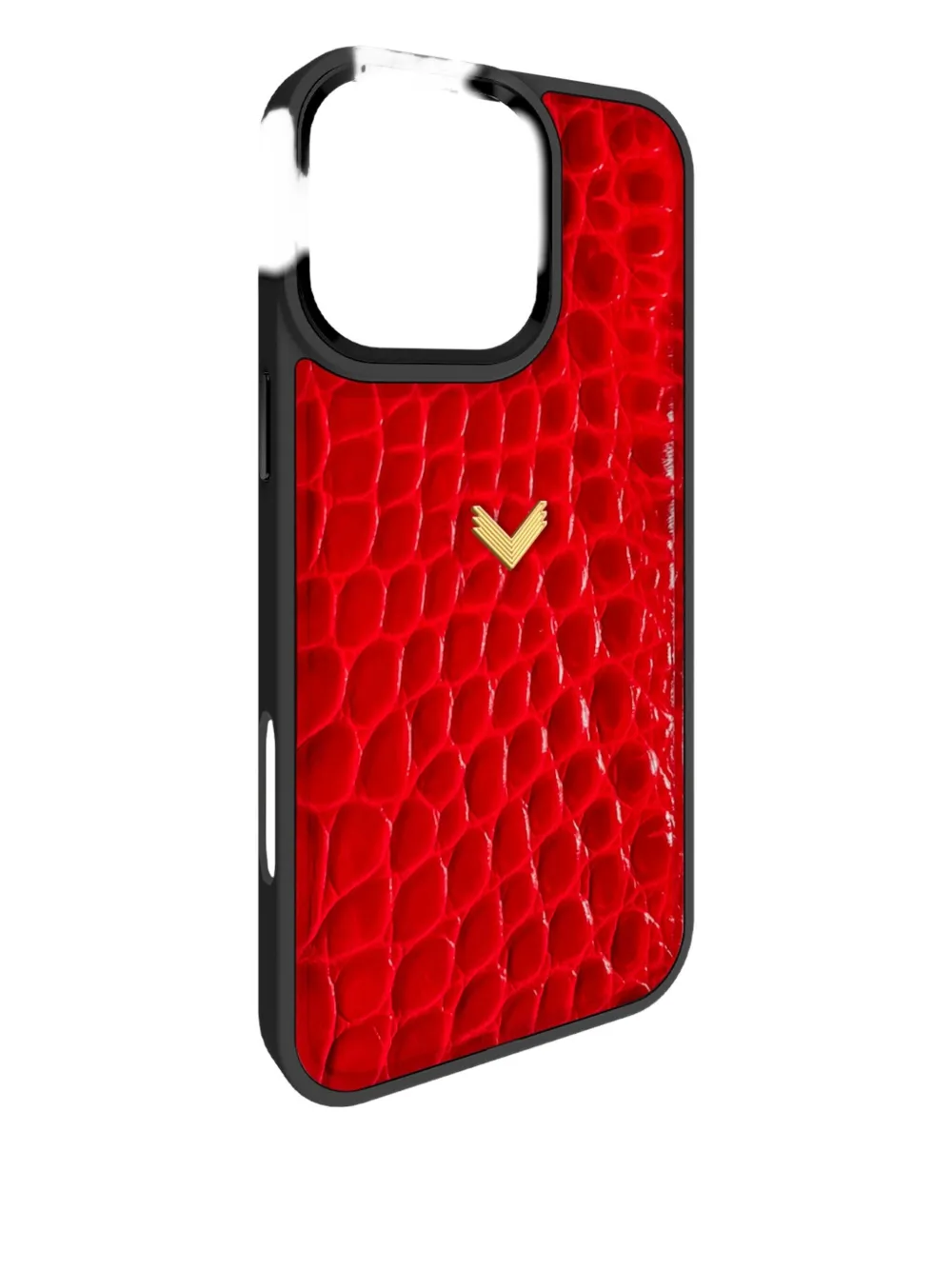 Velante Crocodile-texture Iphone 16 Pro Phone Case In Red
