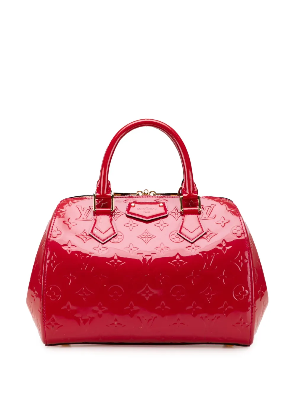 Louis Vuitton Pre-Owned 2014 モノグラム ヴェルニ モンタナ ハンドバッグ - レッド Louis Vuitton Pre-Owned 2014 モノグラム ヴェルニ モンタナ ハンドバッグ - レッド