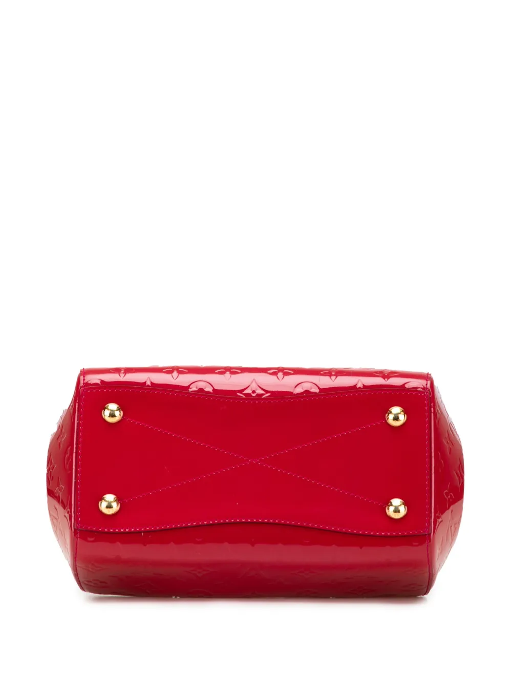 Pre-owned Louis Vuitton 2014 Monogram Vernis Montana Handbag In Red