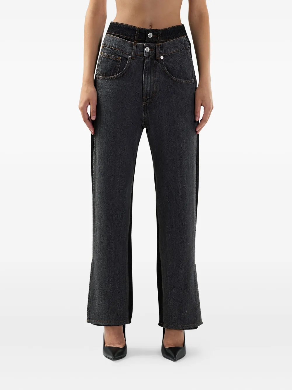 GCDS Jeans met vlakken Grijs