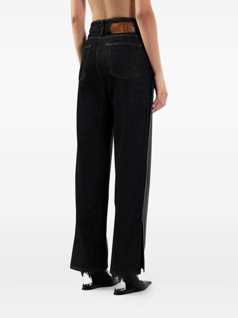 GCDS Jeans met vlakken Grijs