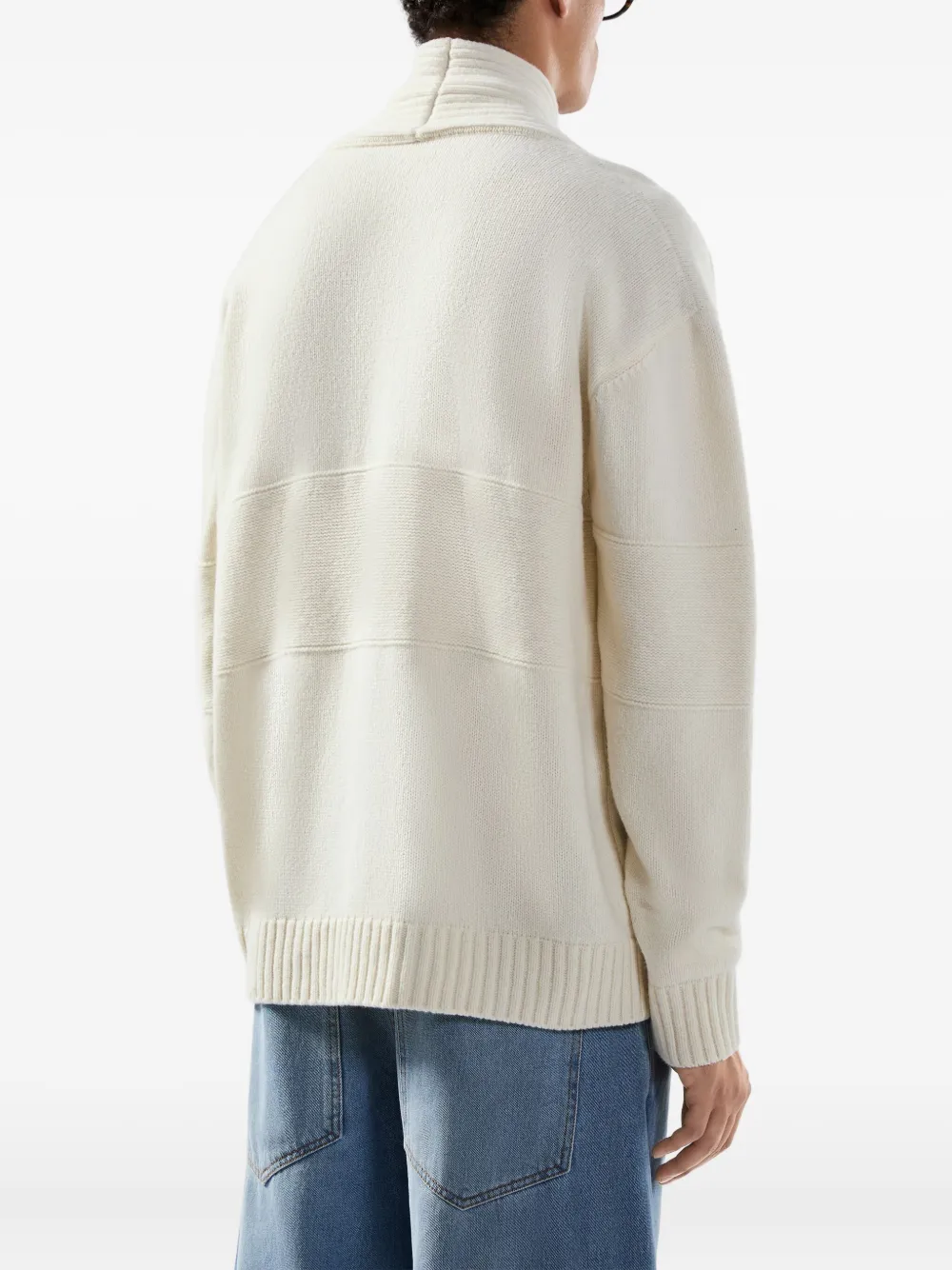 GCDS Vest met V-hals Beige