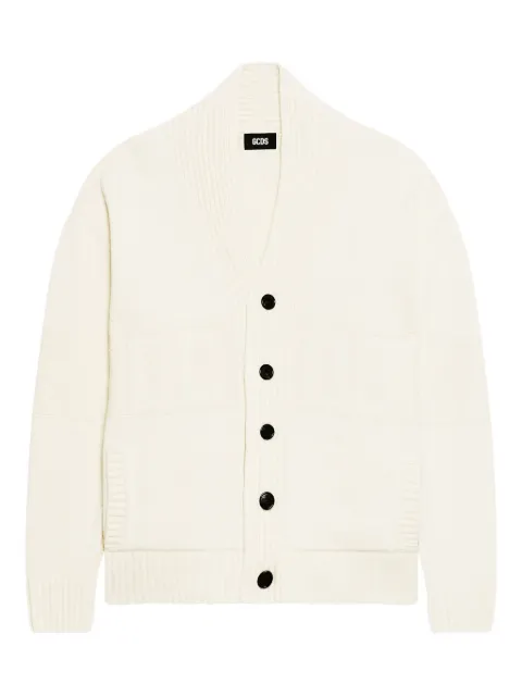 GCDS buttoned v-neck cardigan