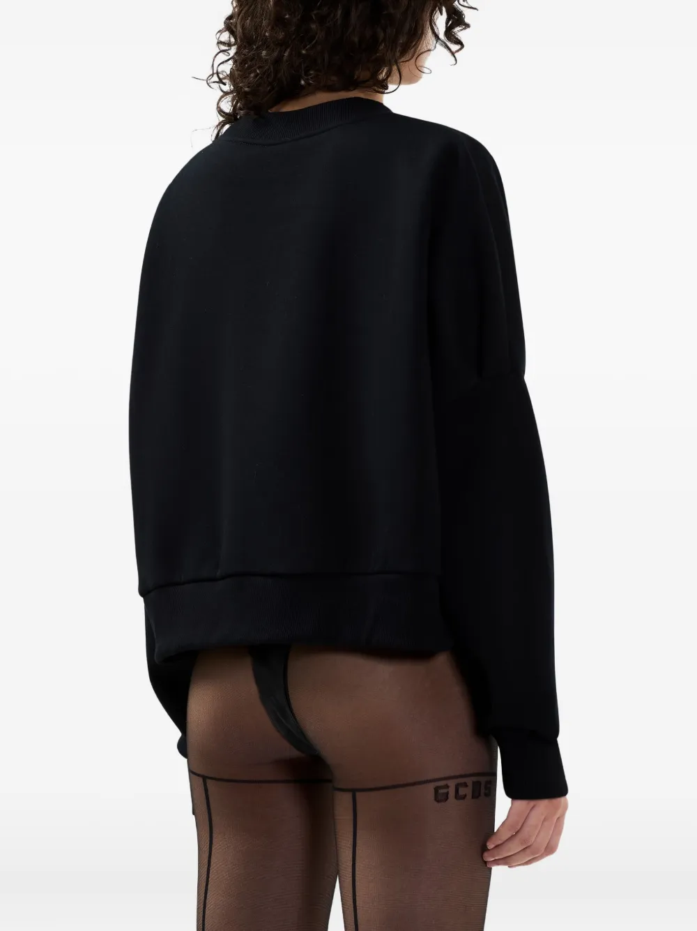 GCDS Sweater met borduurwerk Zwart