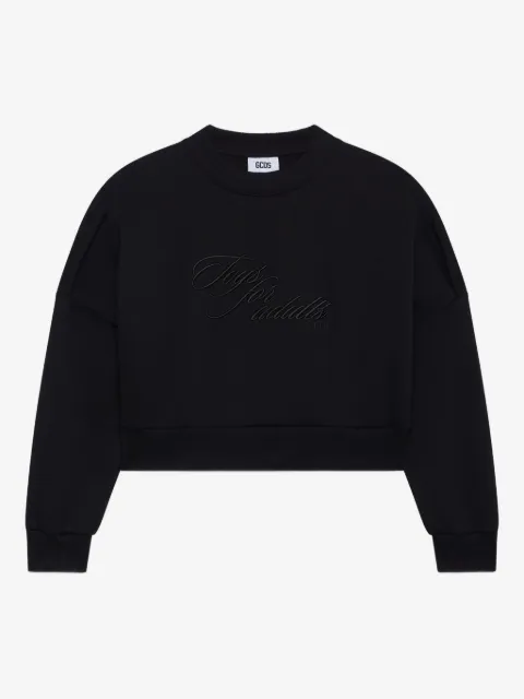 GCDS logo-embroidered sweatshirt