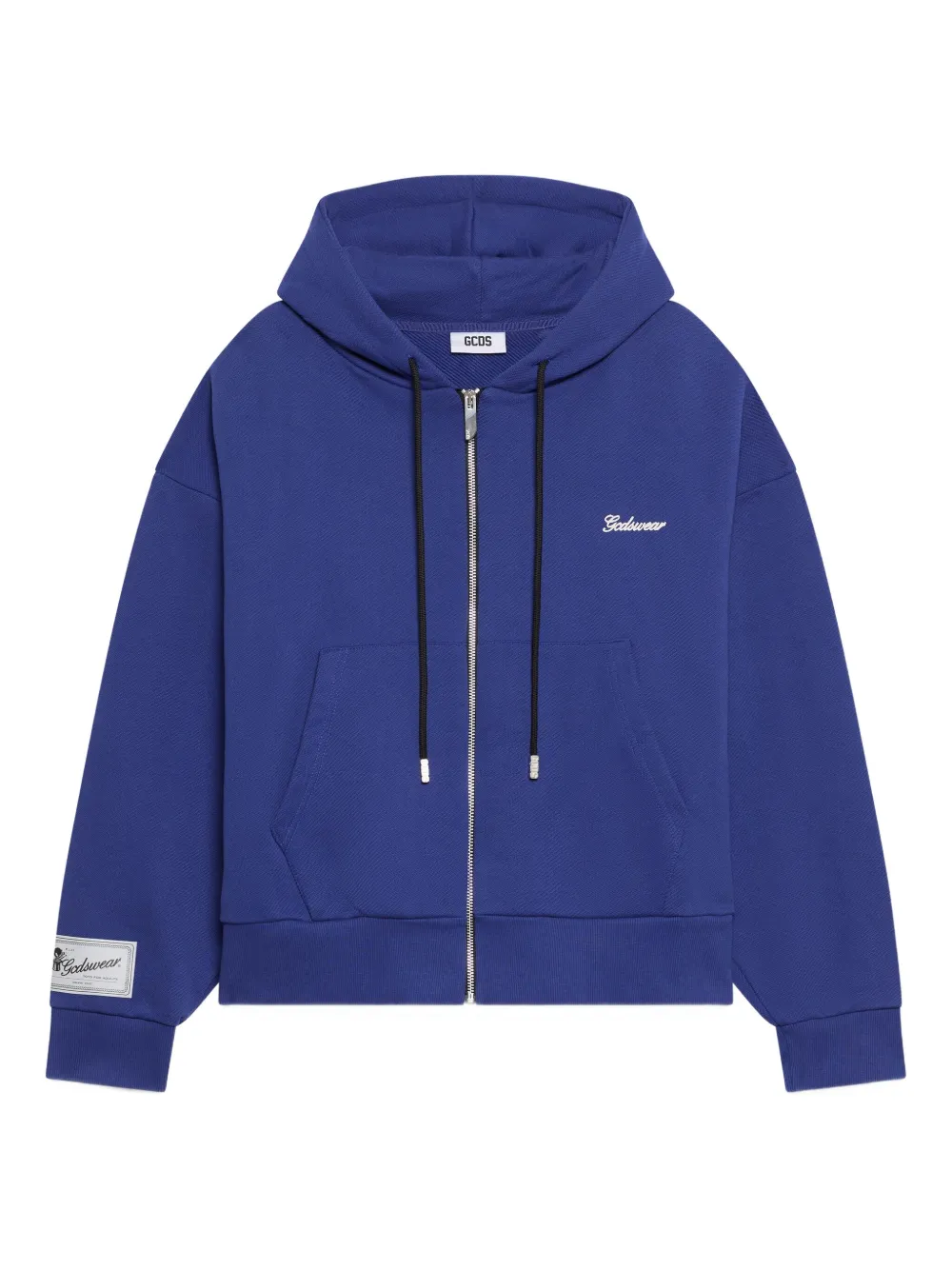 GCDS hoodie con cierre | azul | Image 1