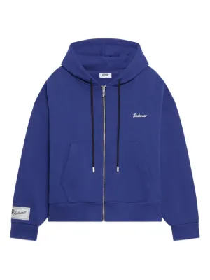 Faith Connexion Logo Print Hoodie | Blue | FARFETCH