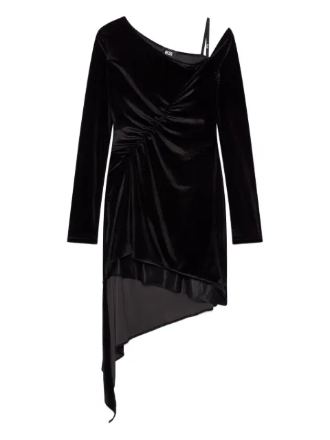GCDS asymmetric ruched mini dress