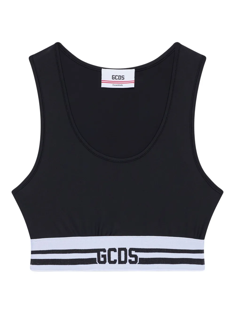 Gcds Striped Tank Top In Black