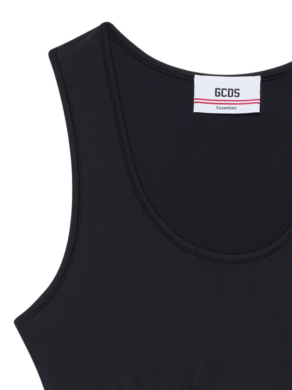 Gcds Striped Tank Top In Black
