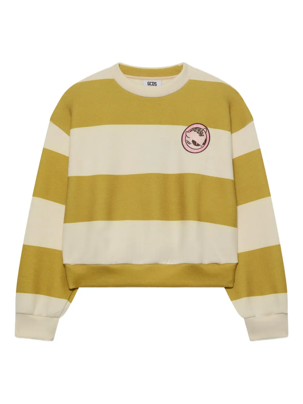 GCDS striped-pattern sweater | Yellow | Image 1