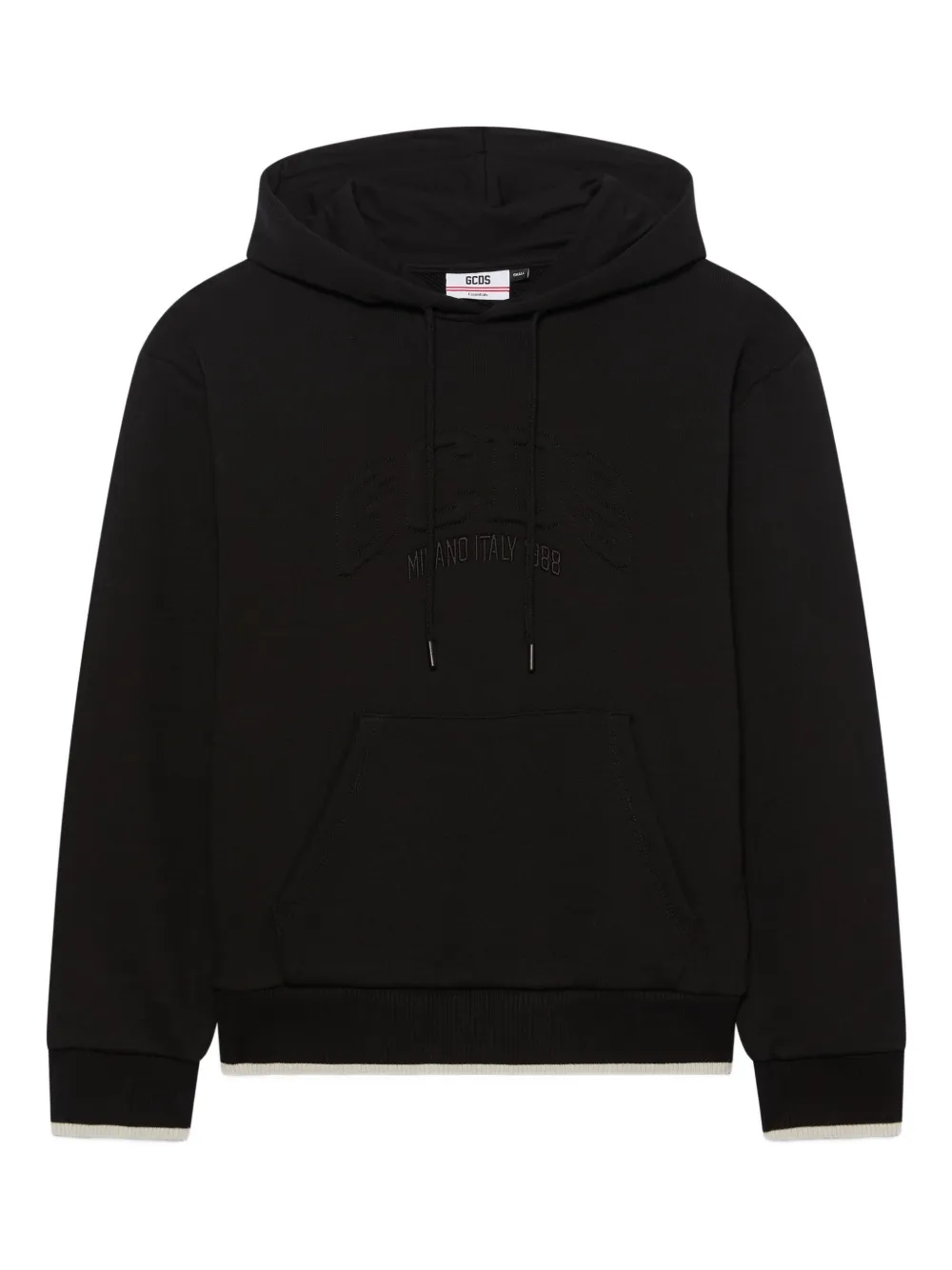 GCDS hoodie con logo en relieve | negro | Image 1
