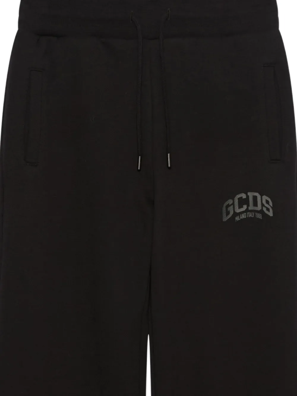 GCDS Broek met logoprint - Zwart