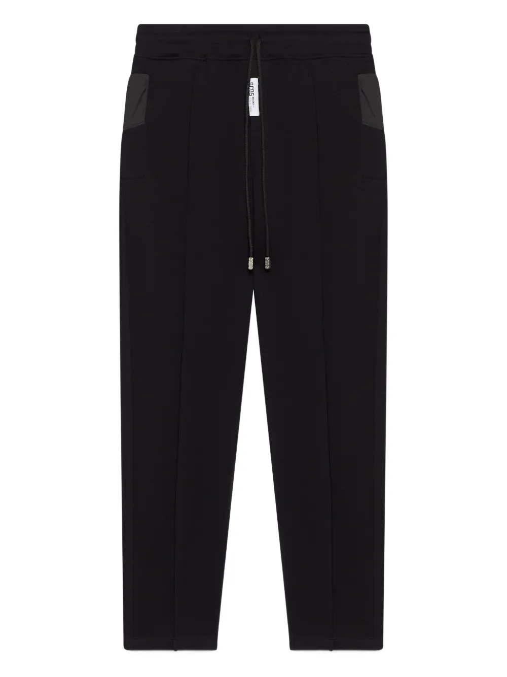 GCDS drawstring panelled pants | Black | Image 1