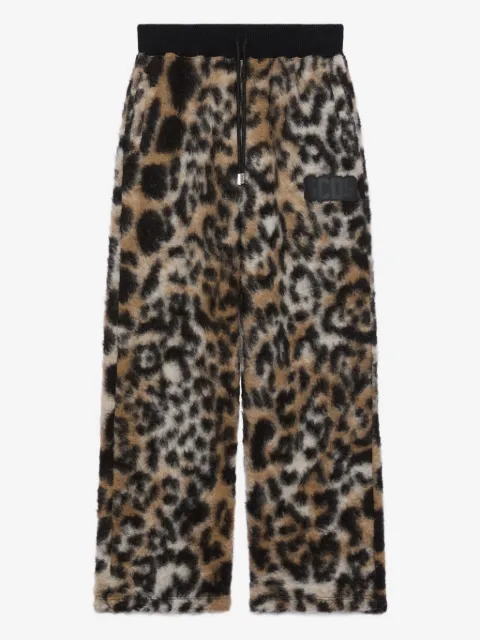 GCDS pantalones con motivo de leopardo