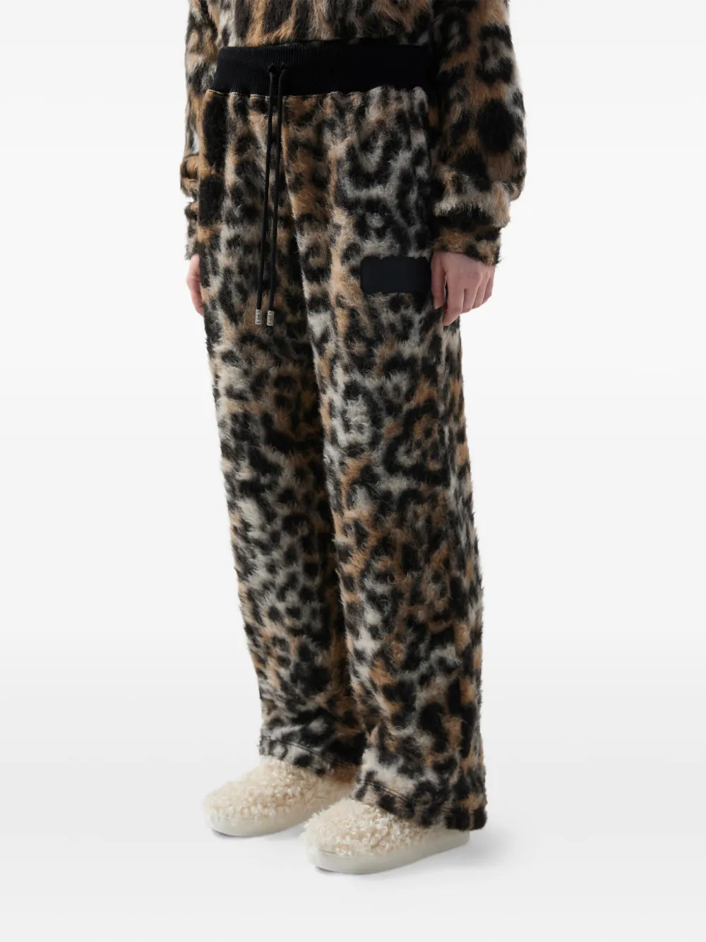 Gcds Hose Mit Leoparden-print In Brown