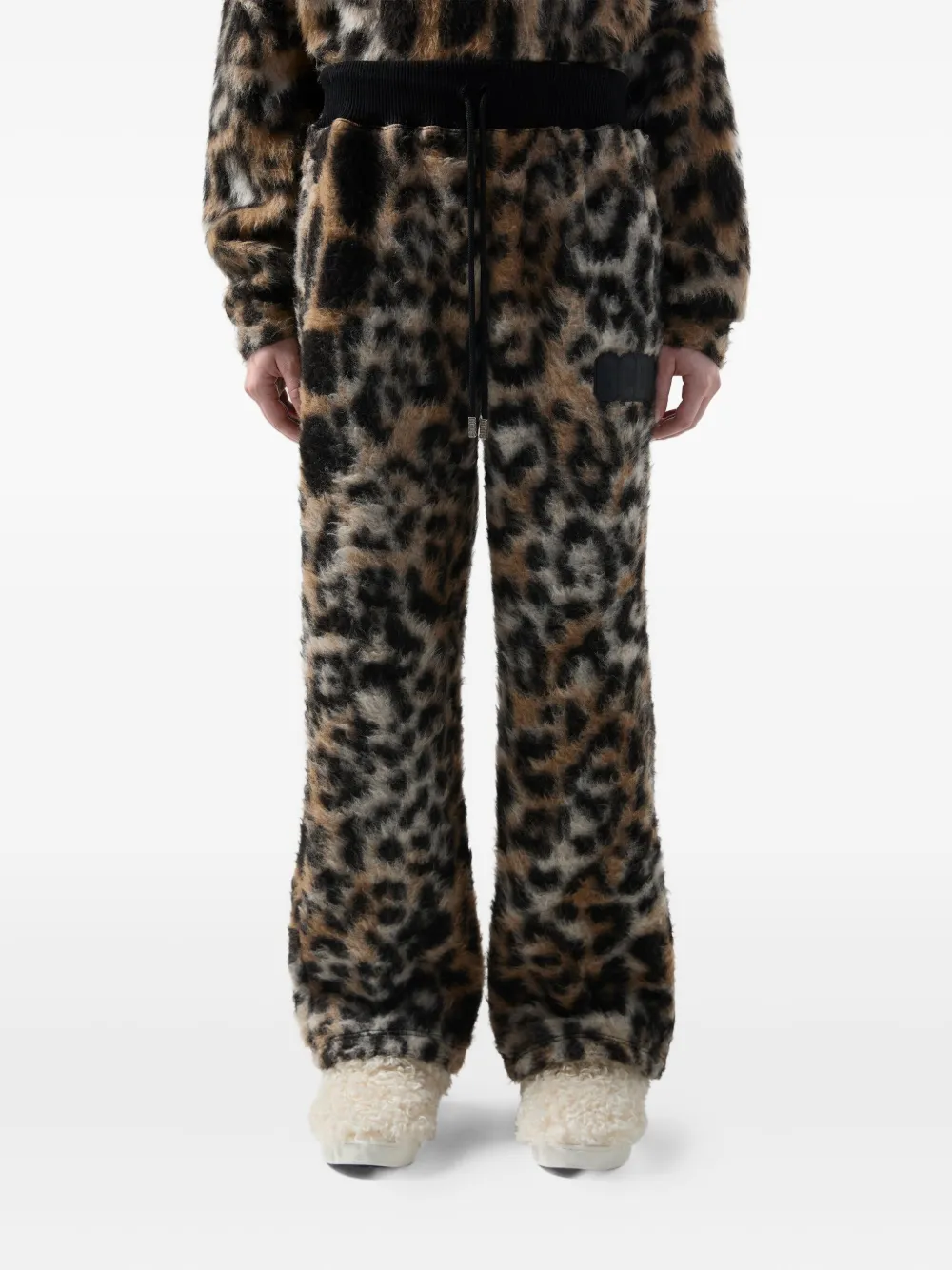 Gcds Hose Mit Leoparden-print In Brown