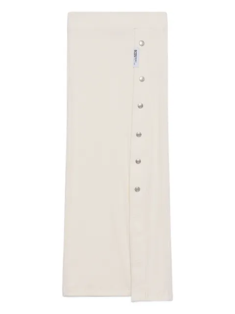 GCDS button ribbed skirt