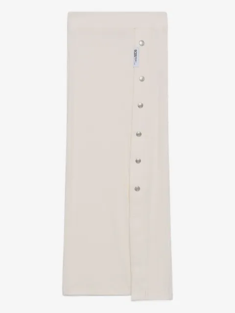 GCDS button ribbed skirt