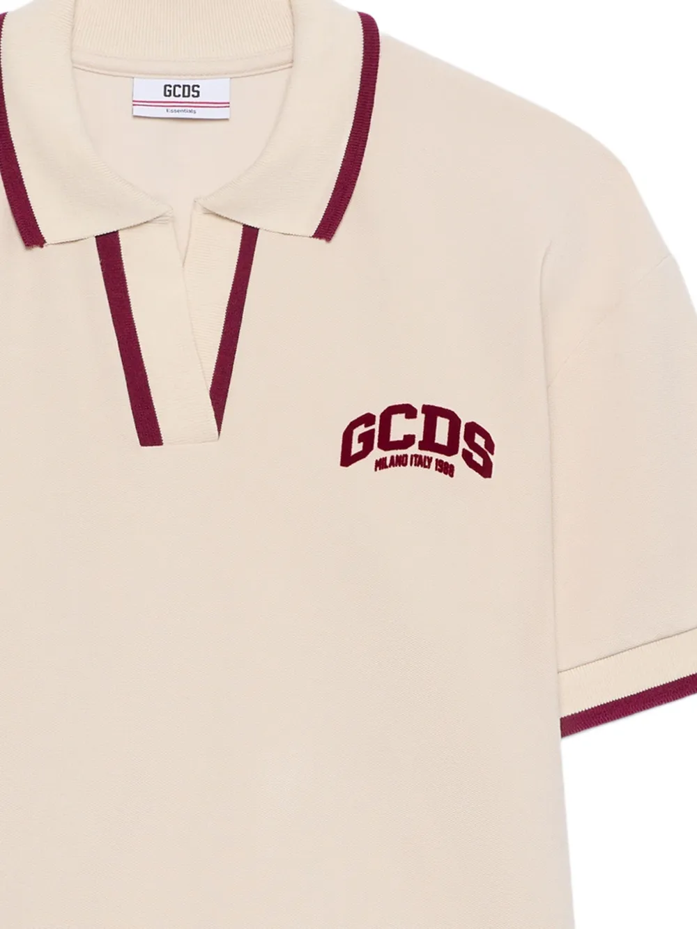GCDS polo à finitions rayées | Image 2
