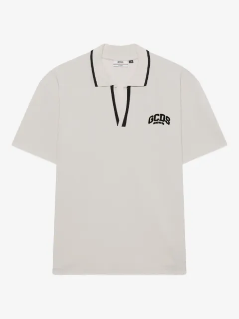 GCDS polo con ribete en contraste