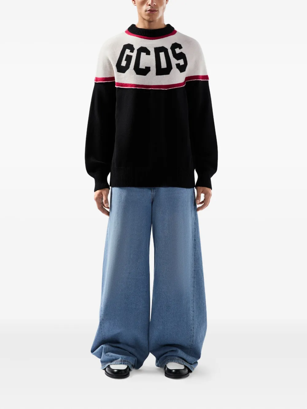 GCDS suéter con logo en intarsia | Suéteres | Image 2