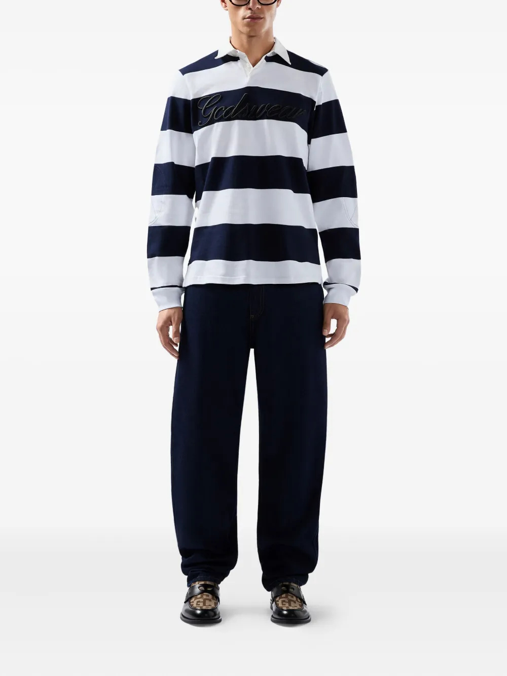 GCDS logo waistband trousers | Regular-Fit & Straight Leg Pants | Image 2