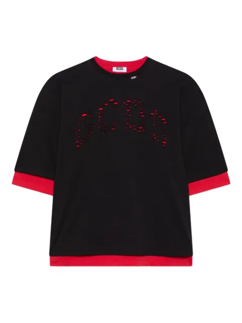 GCDS Cutout layered T-shirt