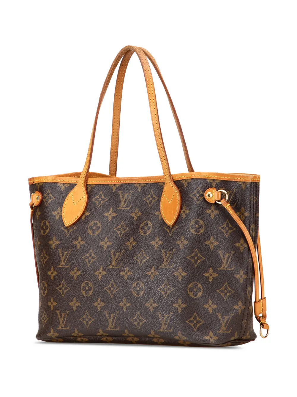 Pre-owned Louis Vuitton 2007 Monogram Neverfull Pm Tote Bag In Brown