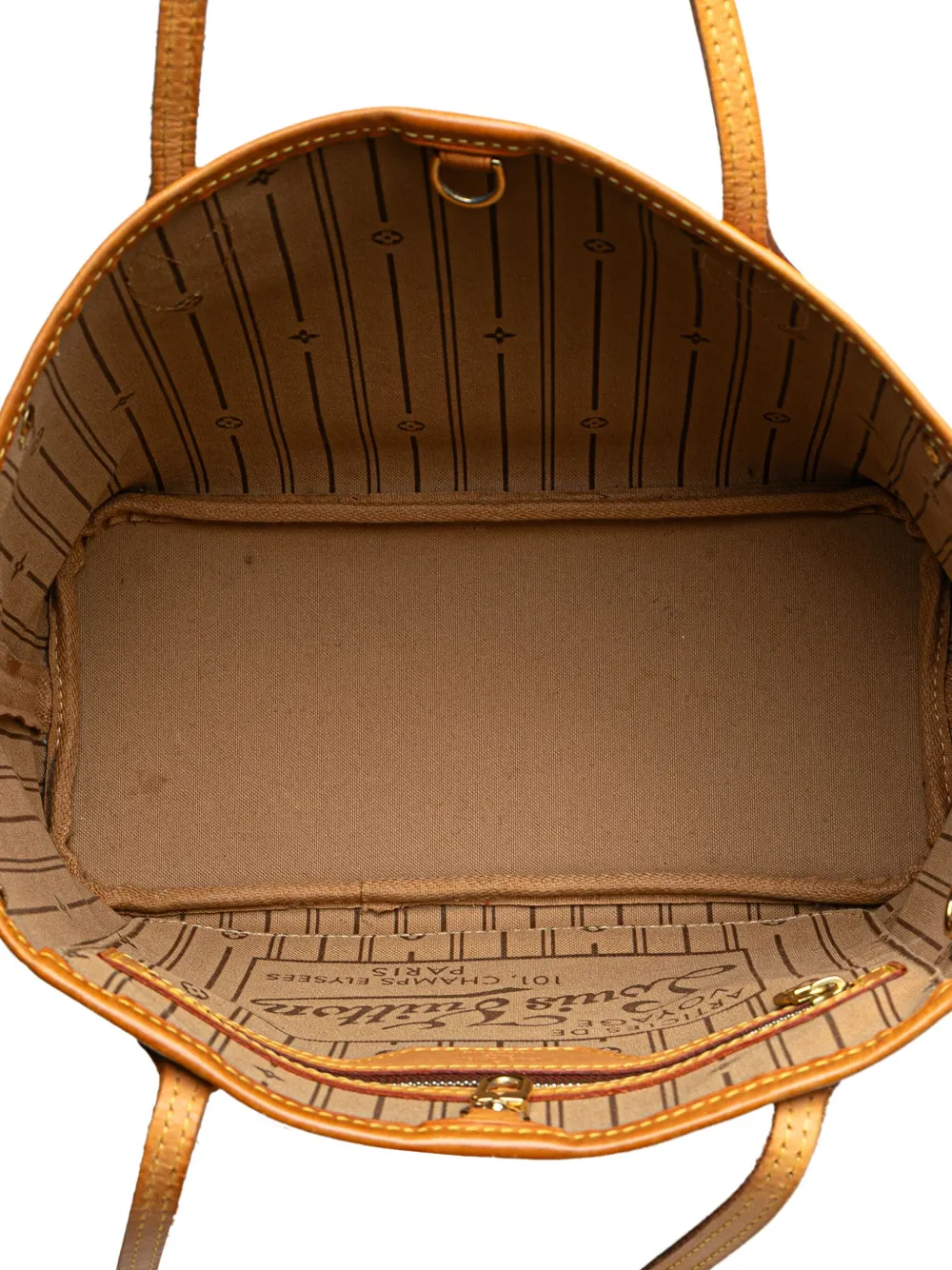 Pre-owned Louis Vuitton 2007 Monogram Neverfull Pm Tote Bag In Brown