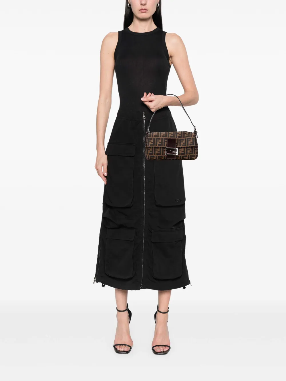 Fendi Pre-Owned 20th Century Zucca Canvas Baguette shoulder bag | Pre-Owned | Image 2