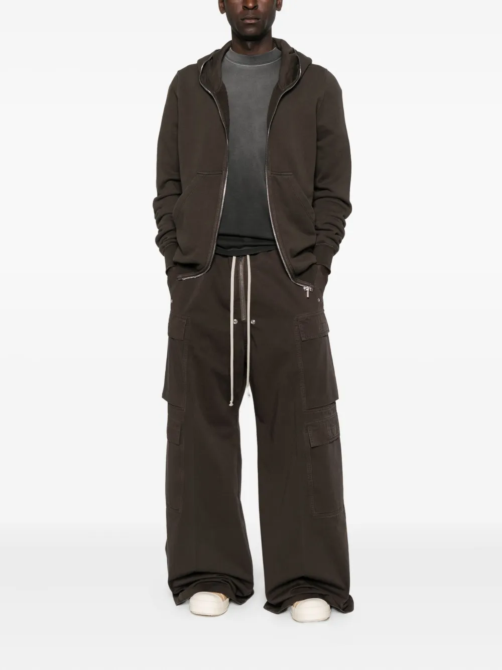 Rick Owens Double Cargo Jumbo Belas broek - Bruin