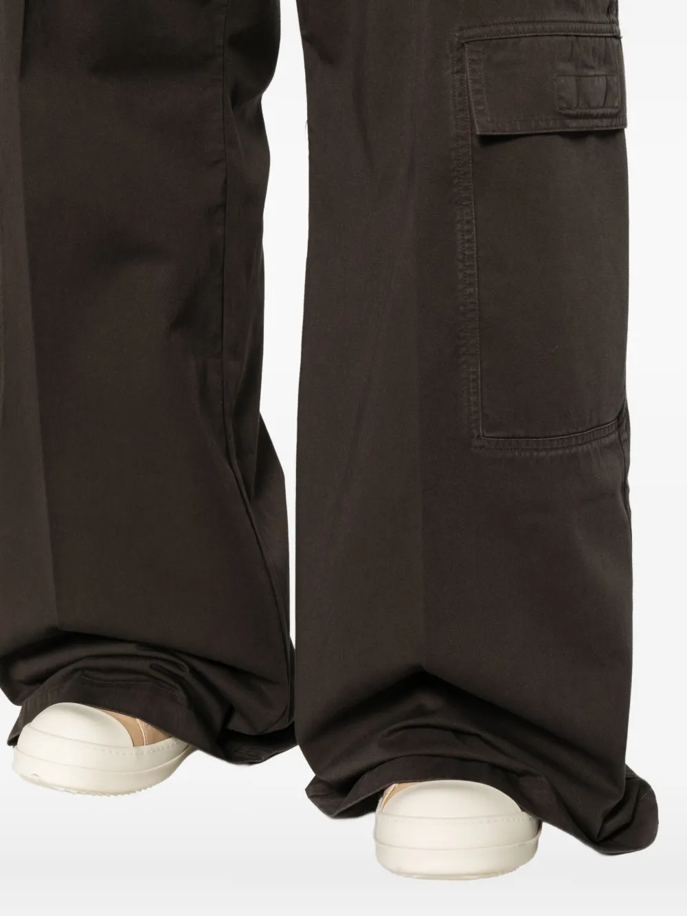 Rick Owens Double Cargo Jumbo Belas Trousers In Black