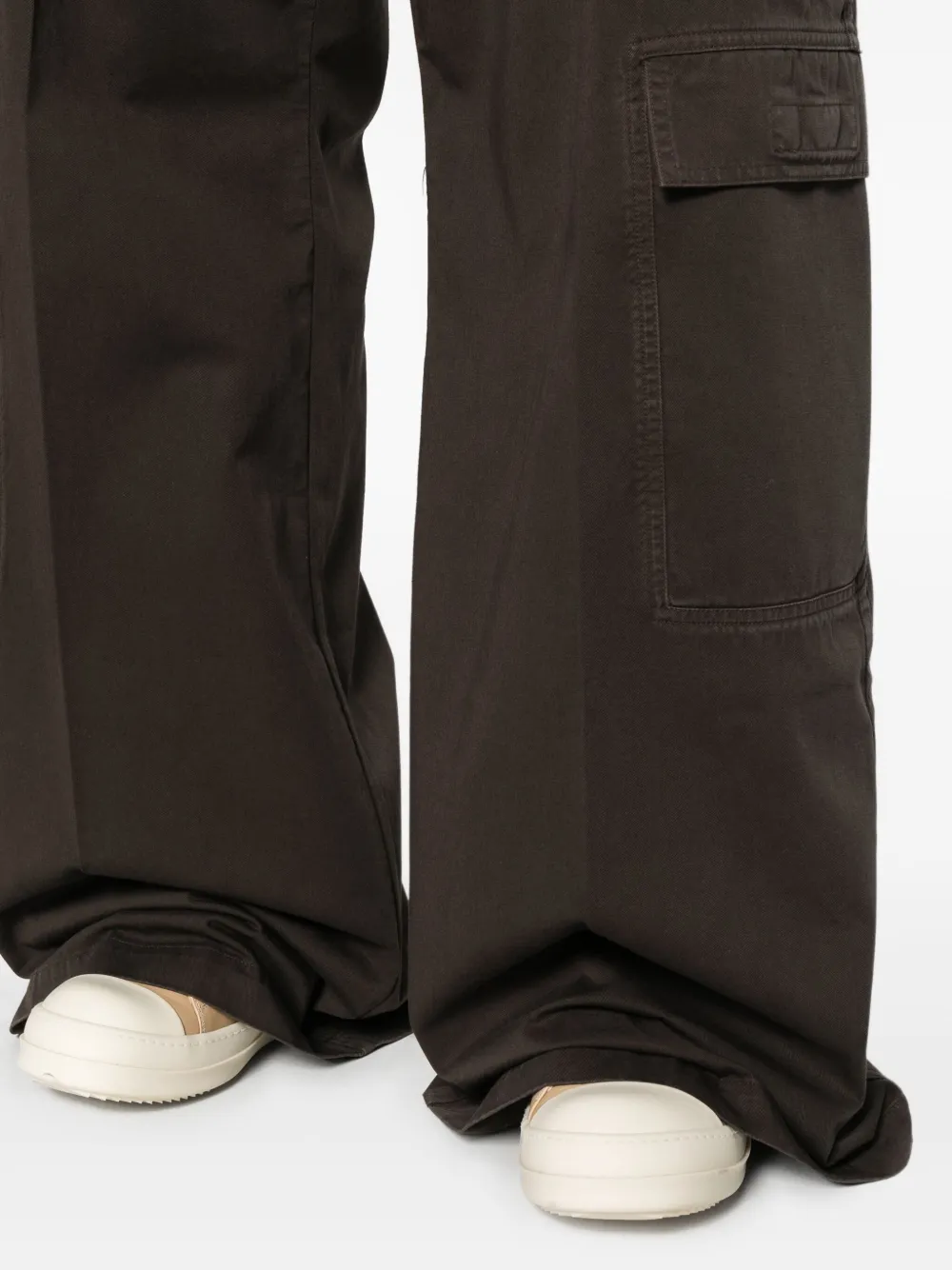 Rick Owens Double Cargo Jumbo Belas broek Bruin